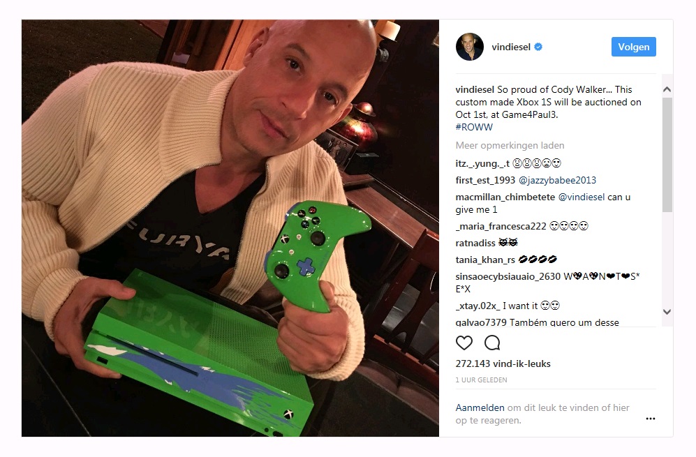 Xbox One S Edisi Paul Walker Dijual Limited Edition!