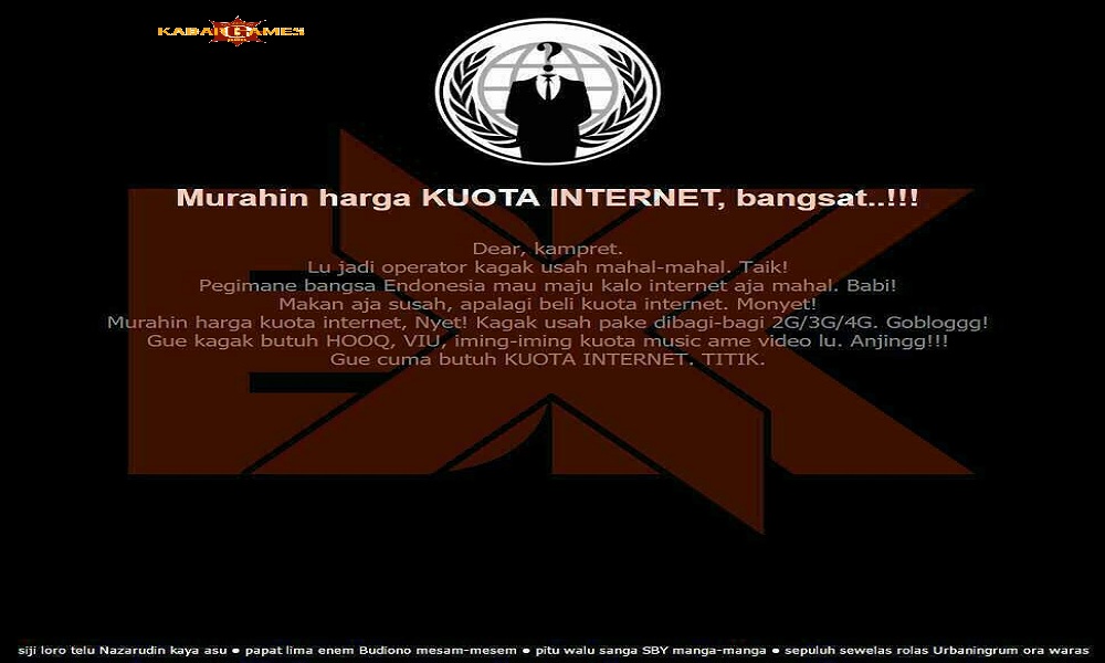 Telkomsel di Hack Karena Tarif Internet Mahal!