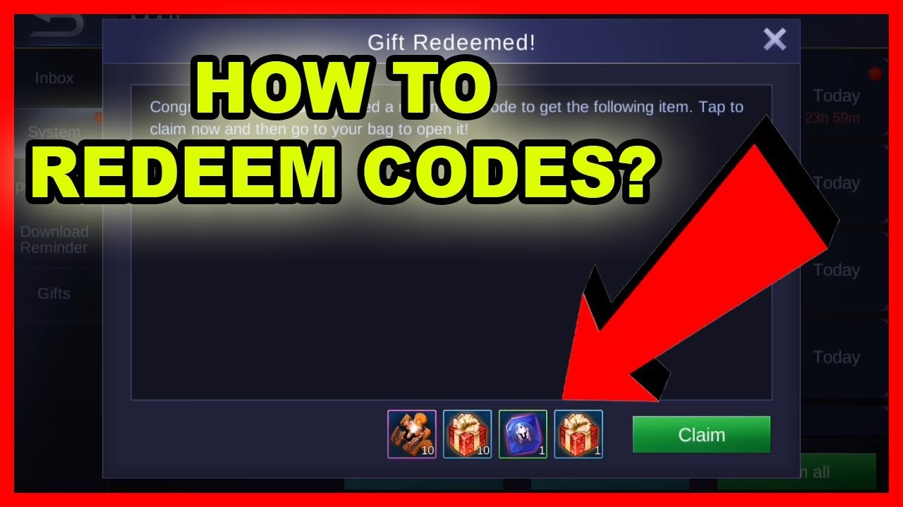 Cara Tukar & Mendapatkan Kode Redeem Mobile Legends (ML)