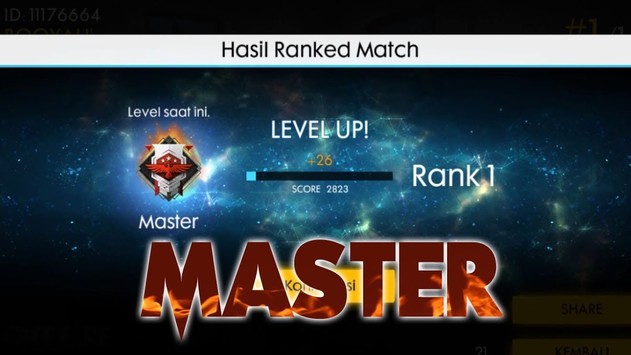 9 Cara Cepat Naik Rank ke Level Master di Free Fire (FF)