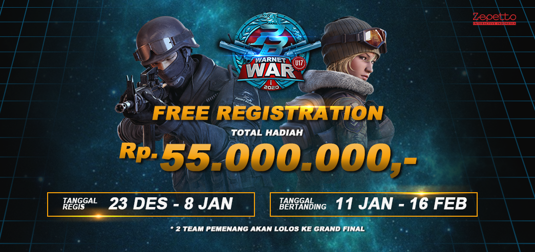 Event Warnet War U-17 Point Blank Digelar, Total Hadiah 55 juta!