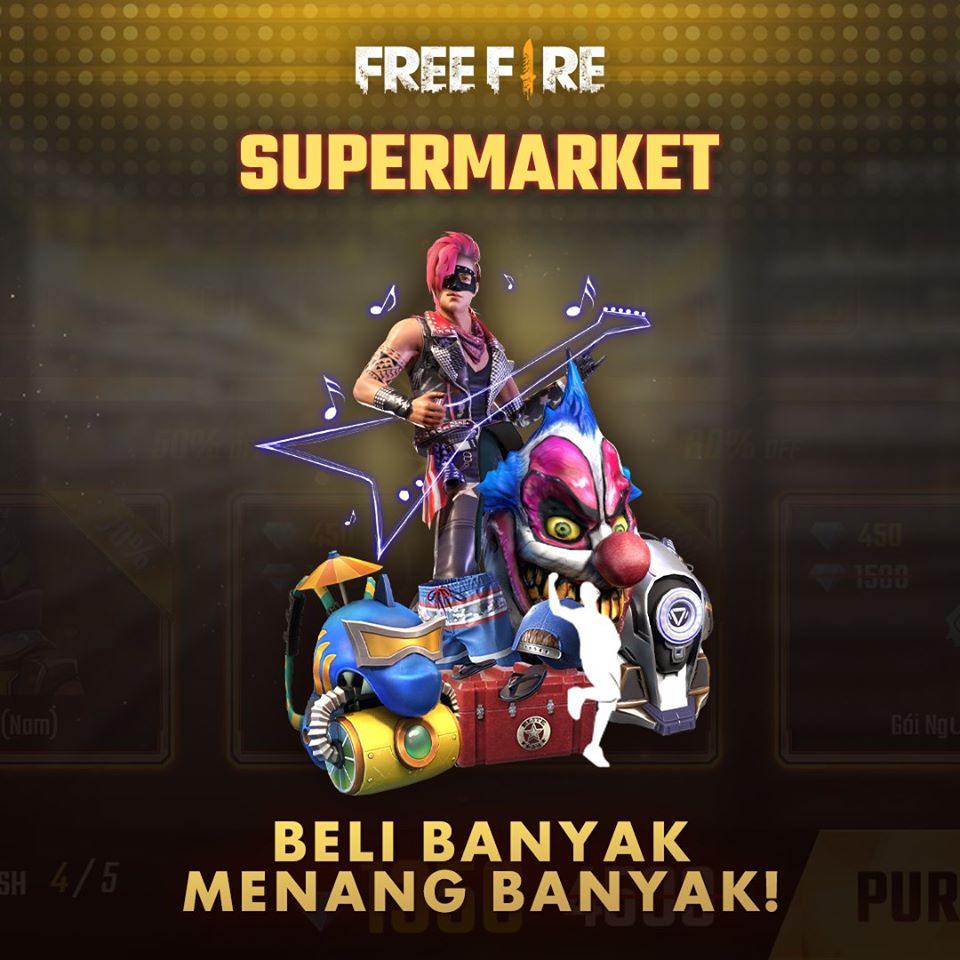 Event Supermarket 5.0 Free Fire (FF) Hadirkan Item Murah!