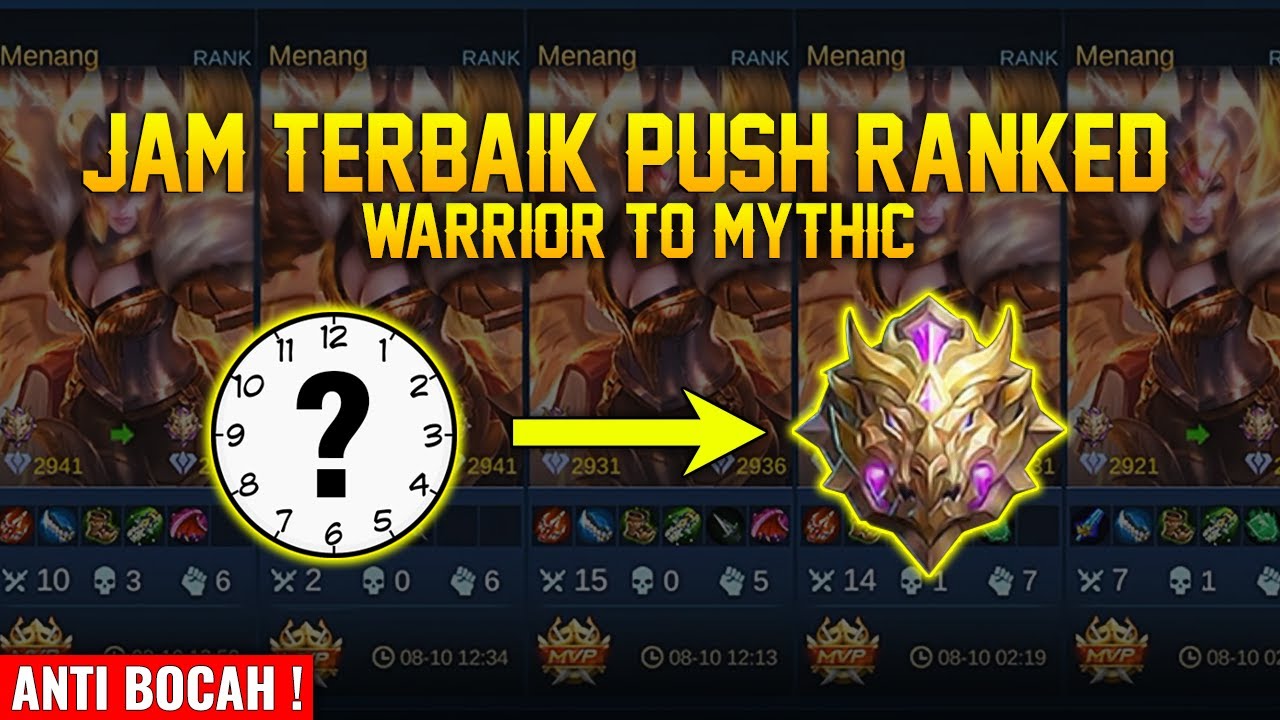 5 Waktu Efektif untuk Push Rank di ML, Biar Gak EPIC Terus!