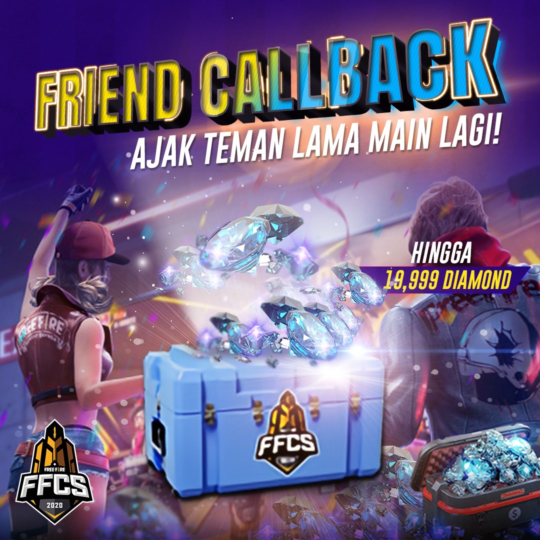 Cara Mendapat 19.999 Diamond Gratis di Event Call Back FFCS