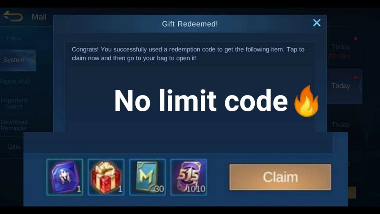 Kode Redeem Mobile Legends (ML) Terbaru Februari 2021